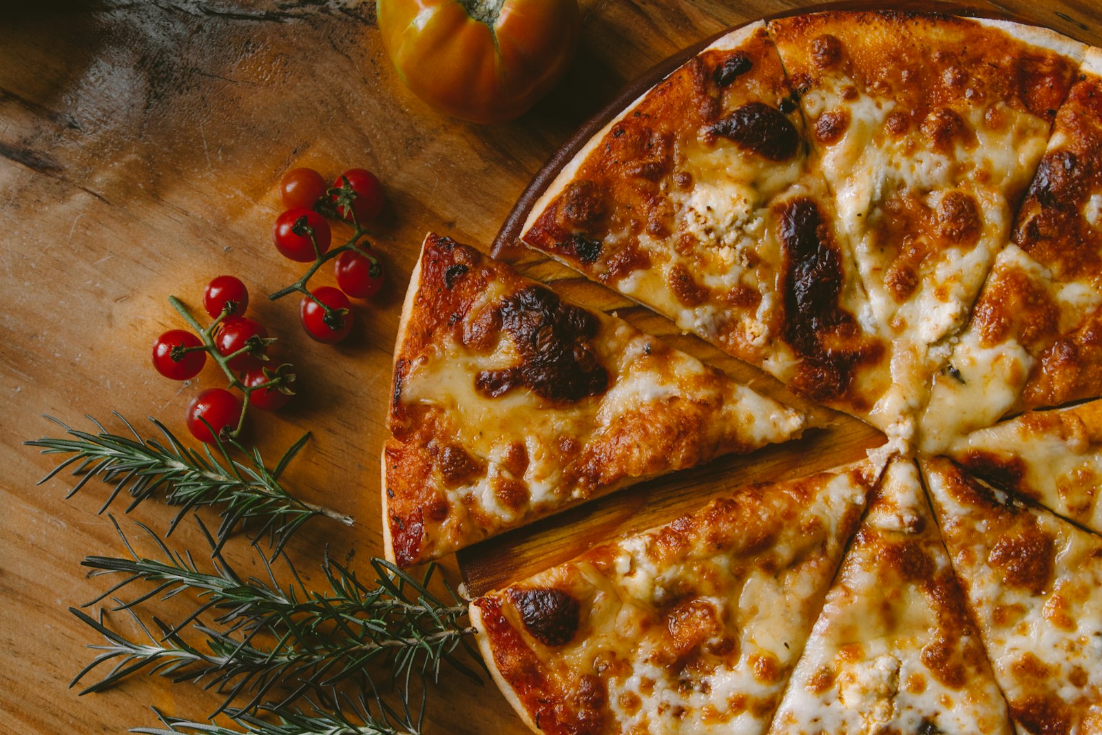 Fresh pizza ready to take home