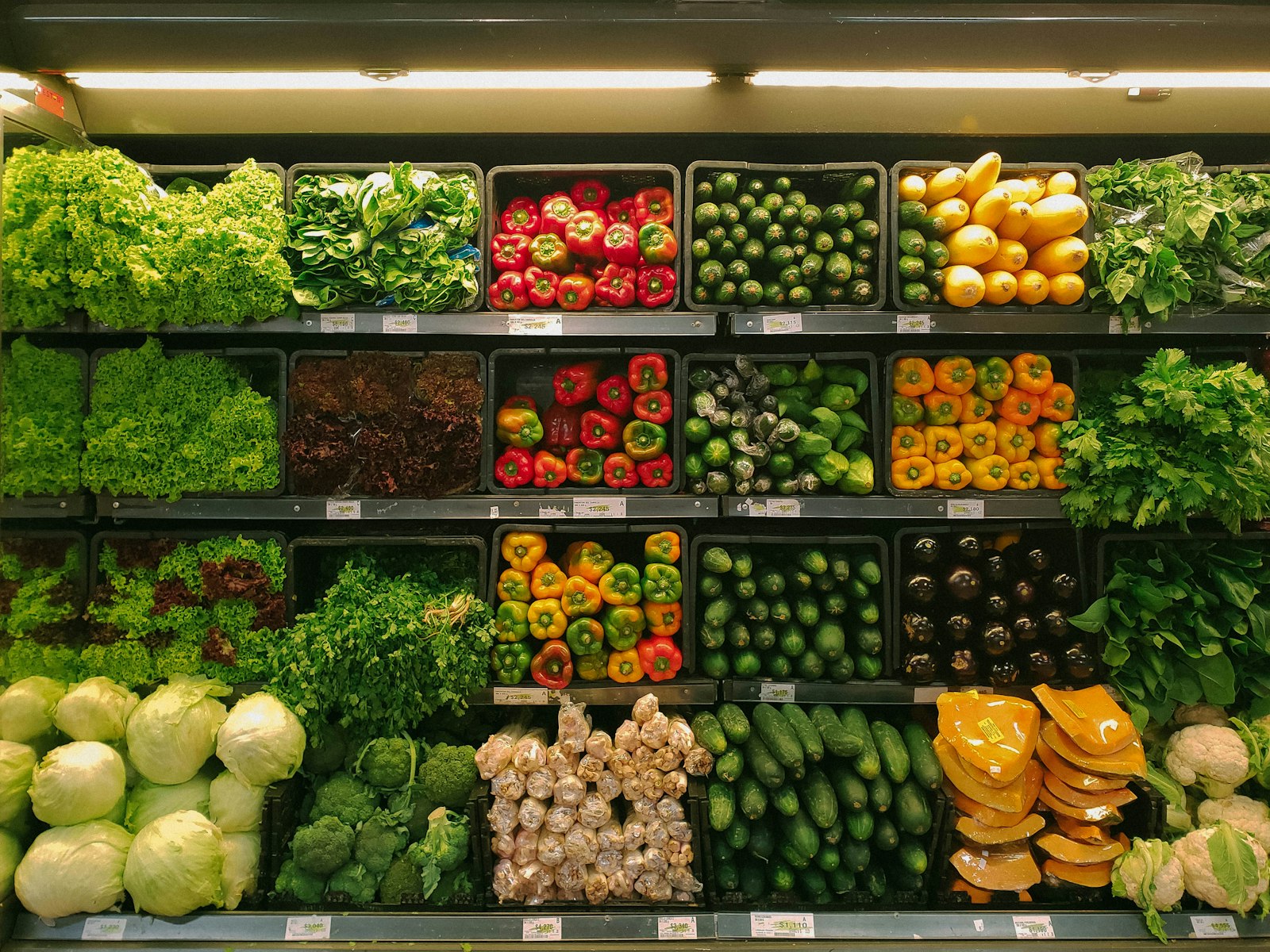 Fresh fruit and vegetables on the Rostrevor Food Barn shelves