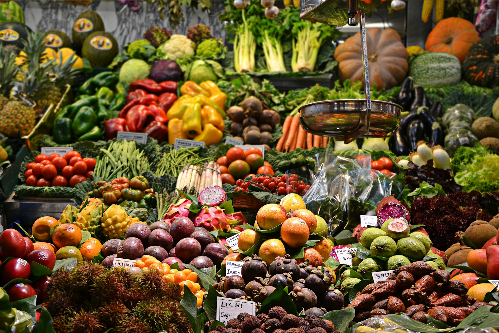 Abundant fresh produce display at Rostrevor Food Barn